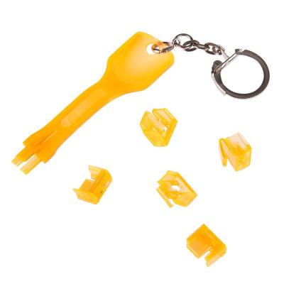 10 x RJ-45 Port Blockers with Key Orange